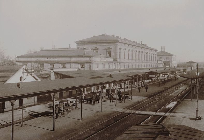 Bahnhof in Rosenheim 1910