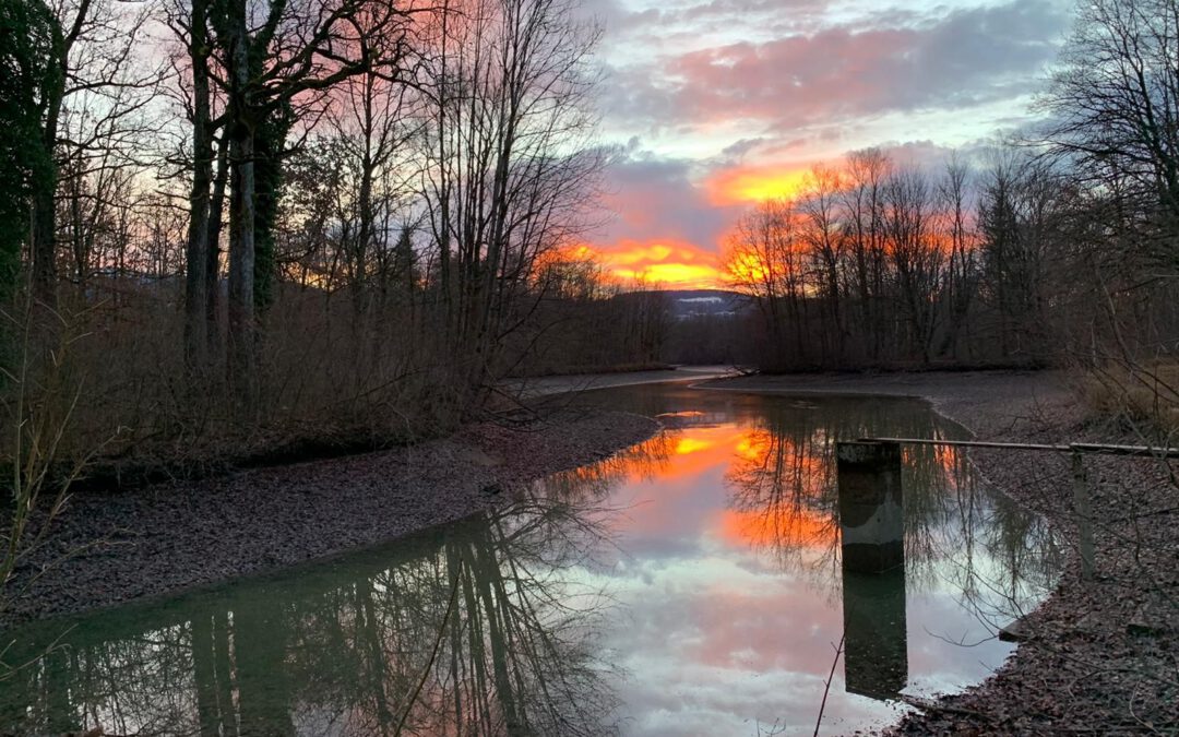 Sonnenuntergang in Wasserwiesen