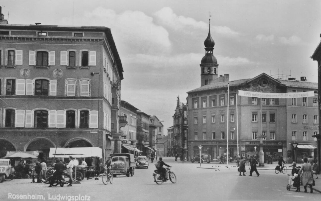 Ludwigsplatz, Rosenheim, 1953