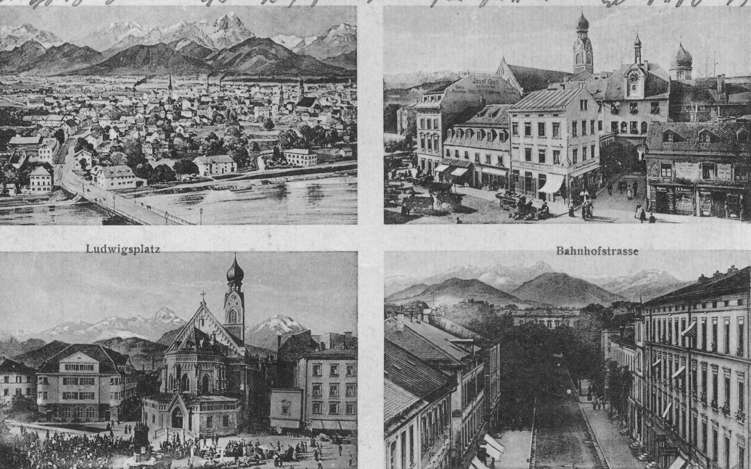 Postkarte, Rosenheim, 1920er