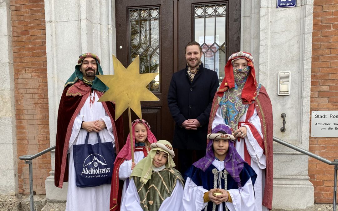 Sternsinger besuchen Rathaus