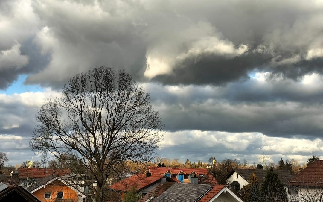 Mit Wolkenmeer zum Abend hin