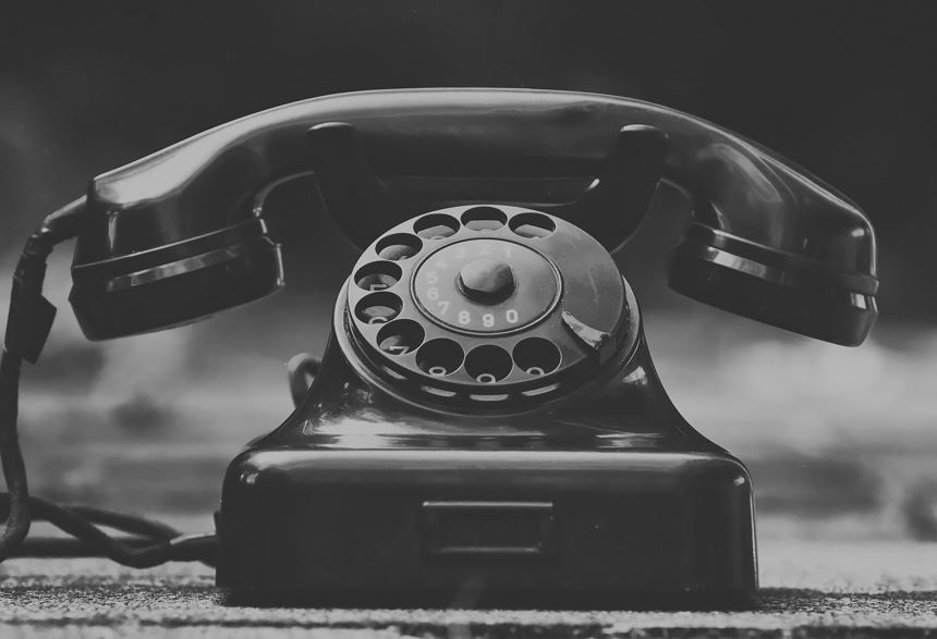 Telefon Nostalgie in Schwarz