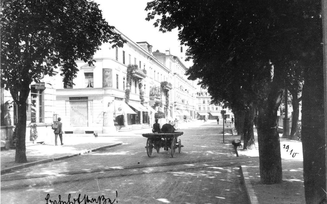 Rosenheim, Bahnhofstraße, 1890er