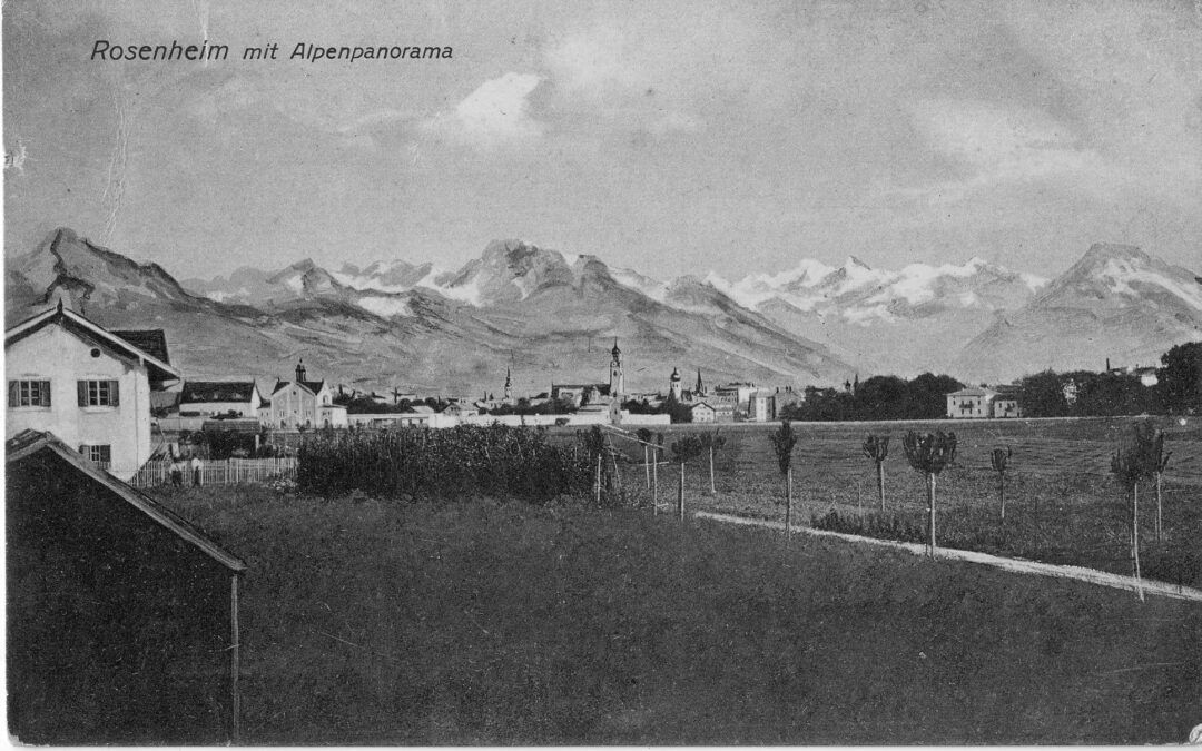 Blick auf Rosenheim, 1920