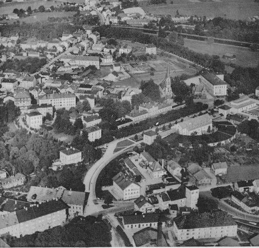 Luftaufnahme Rosenheim, 1958