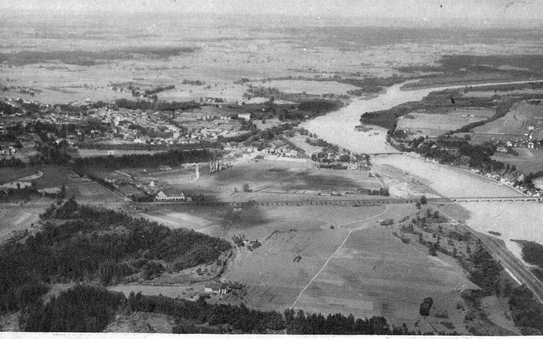 Rosenheim, Luftaufnahme, 1920er