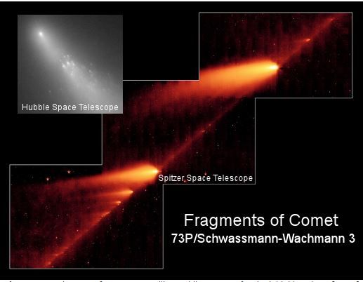 Nasa-Bild vom zerbrochenen Komet 73P