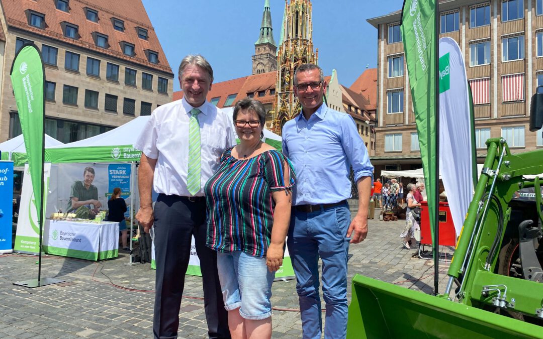 Trotz Hitze viel los beim Nürnberger Hauptmarkt