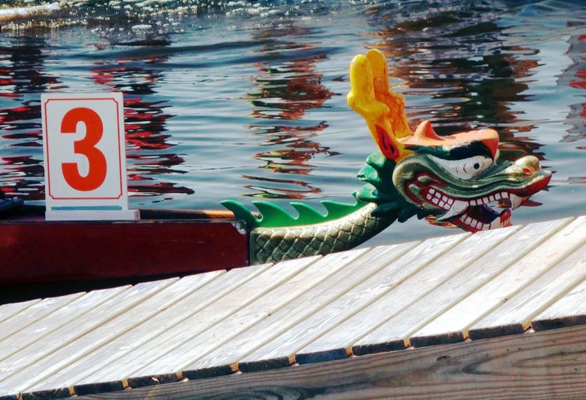 Drachenbootrennen auf dem Chiemsee