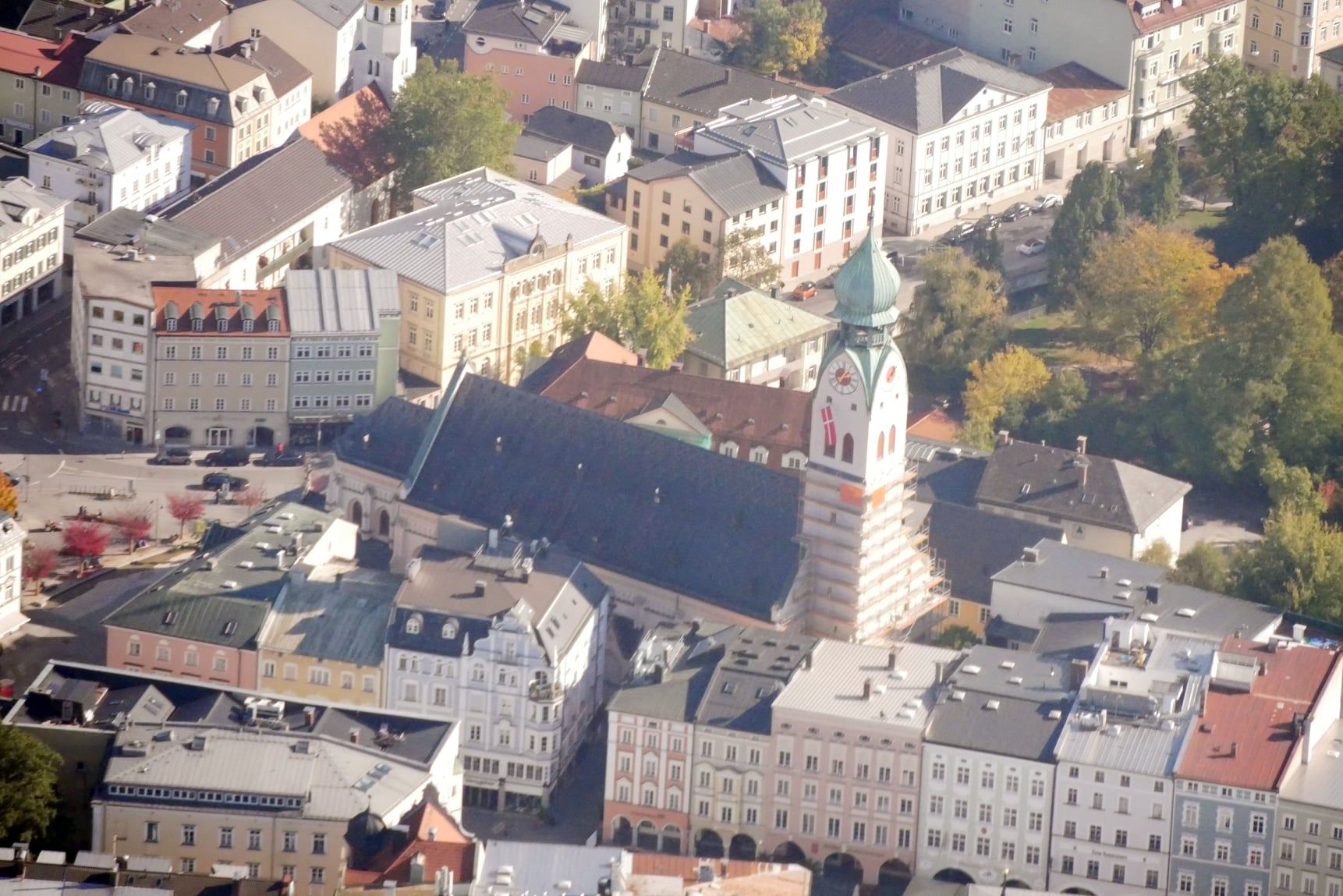 Luftaufnahme Rosenheim Innenstadt