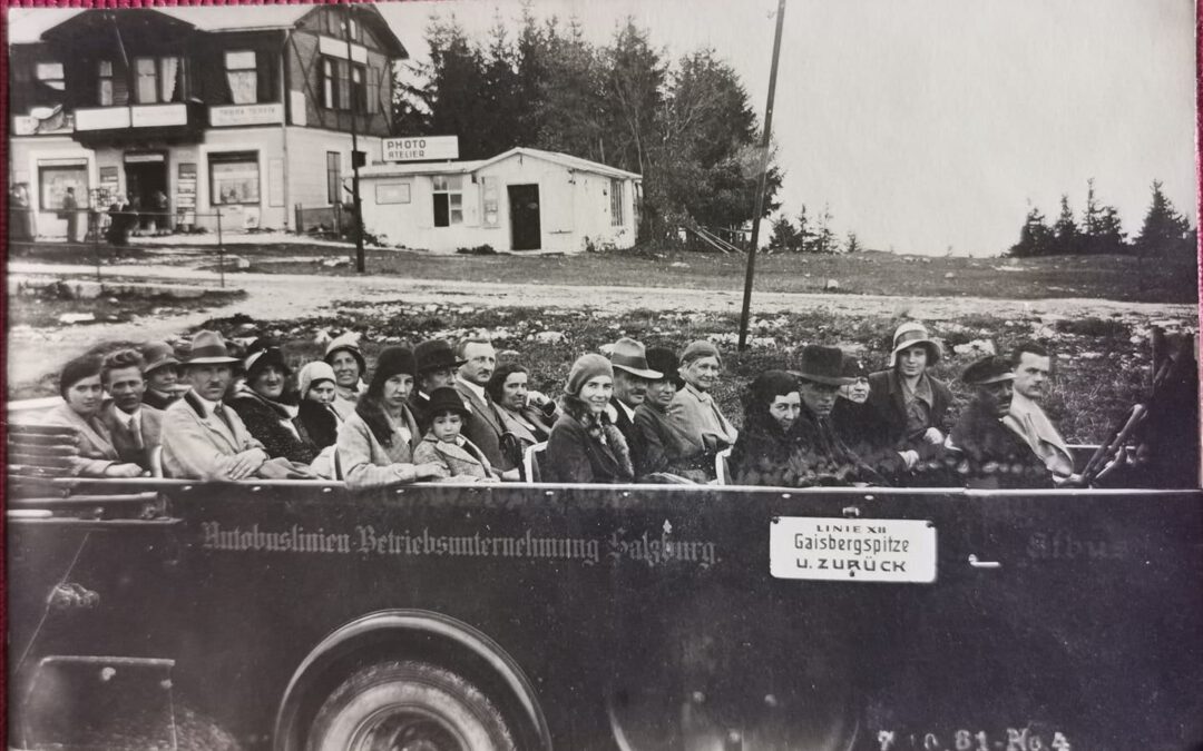 Ausflugsbus in Salzburg, 1928