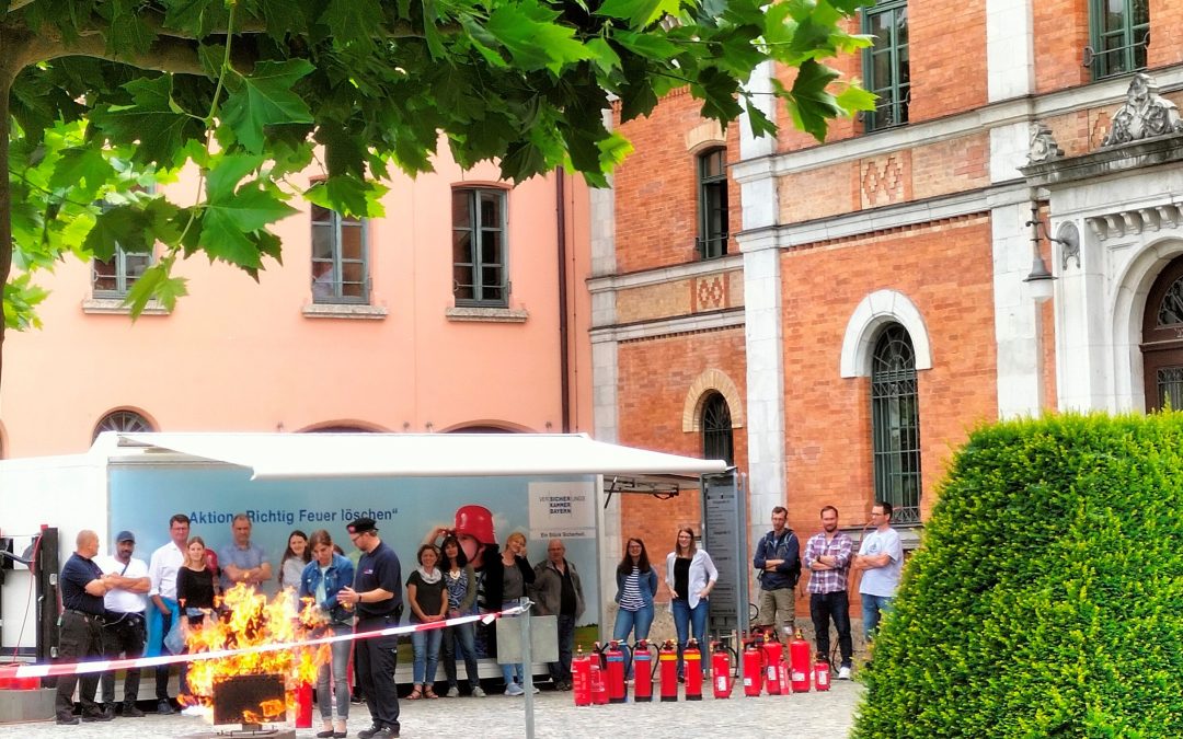 Proben für den Ernstfall im Rathaus Rosenheim