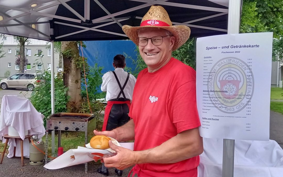 Gute Laune beim Grillfest der Kastenauer Schützen