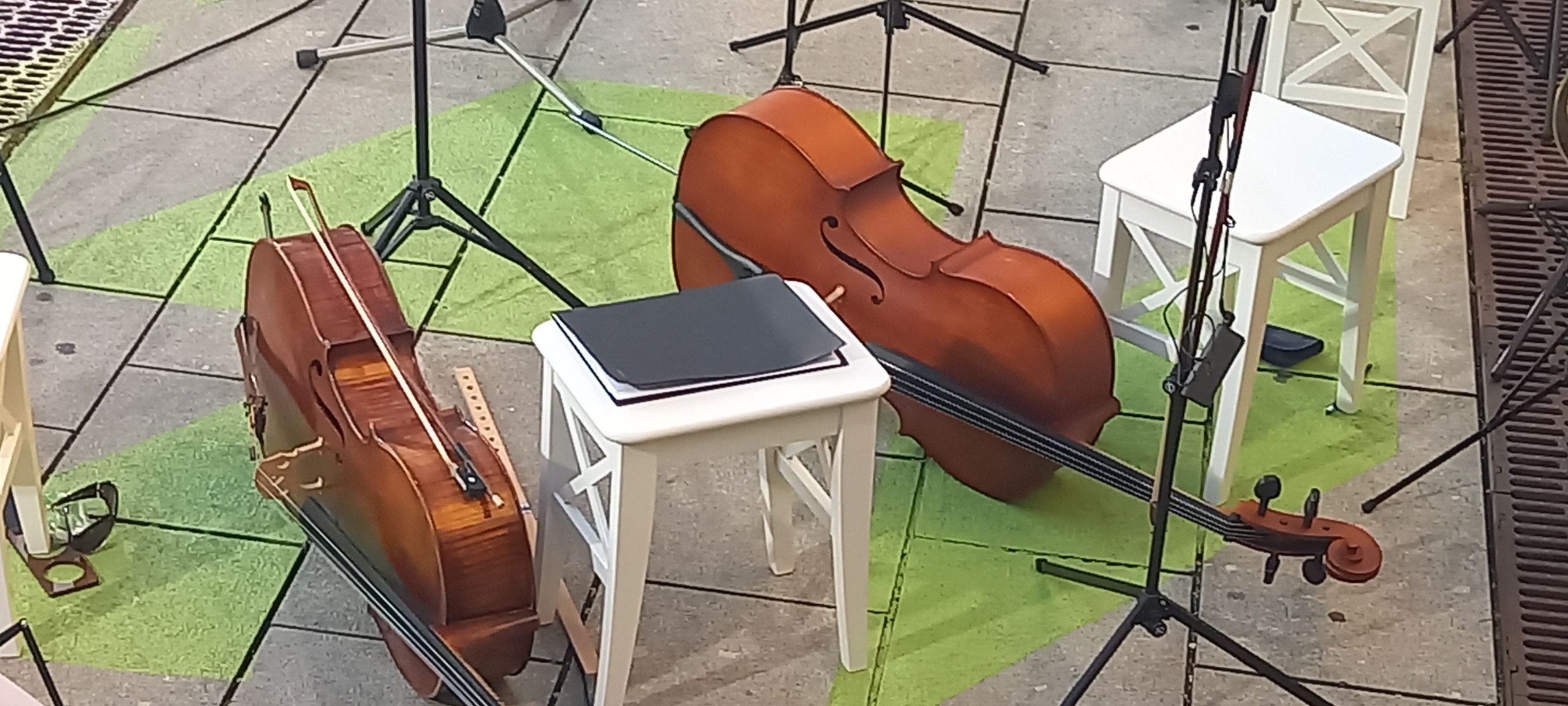 Klassik-Open-Air am Salstadel: Instrumente am Boden