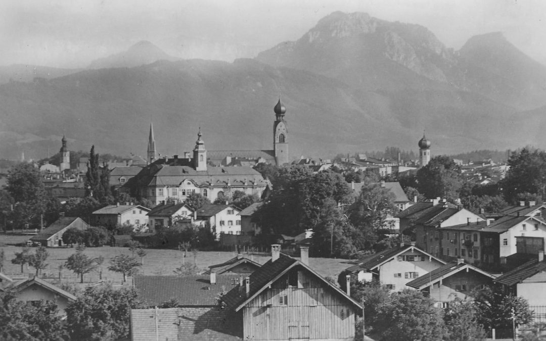 Rosenheim, vom Norden aus, 1951