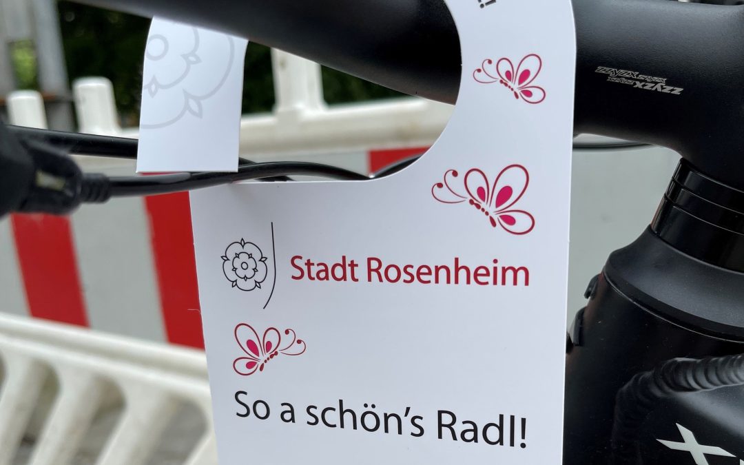 Radl-Aktion mit Augenzwinkern