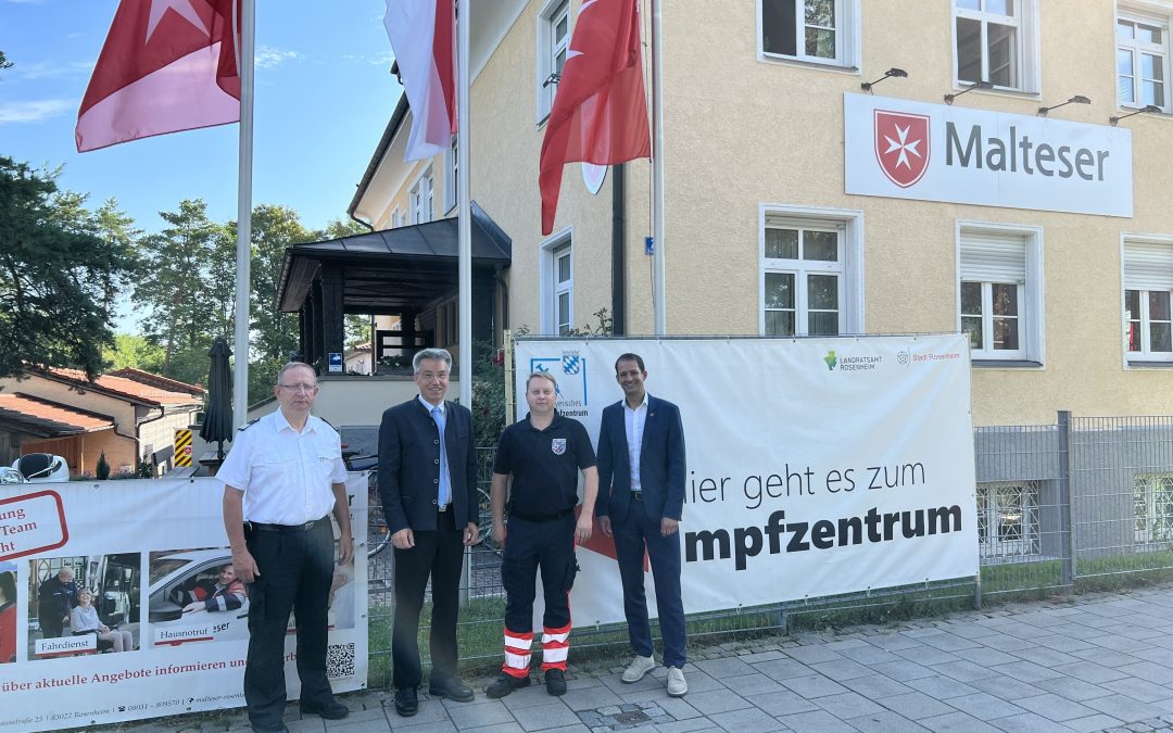 Besuch im Impfzentrum Rosenheim