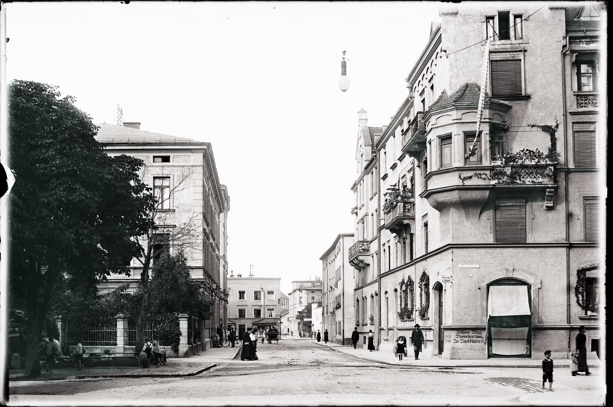 Stollstrasse in Rosenheim im Jahr 1911