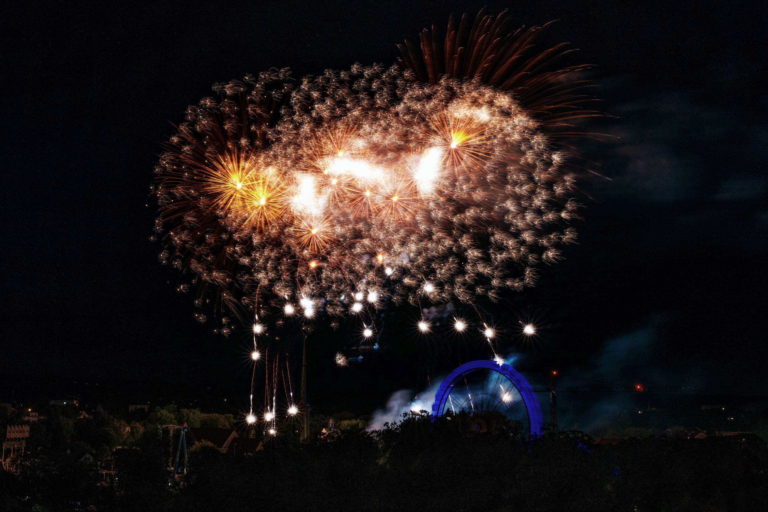 Brillant-Feuerwerk auf dem Herbstfest Rosenheim 2022