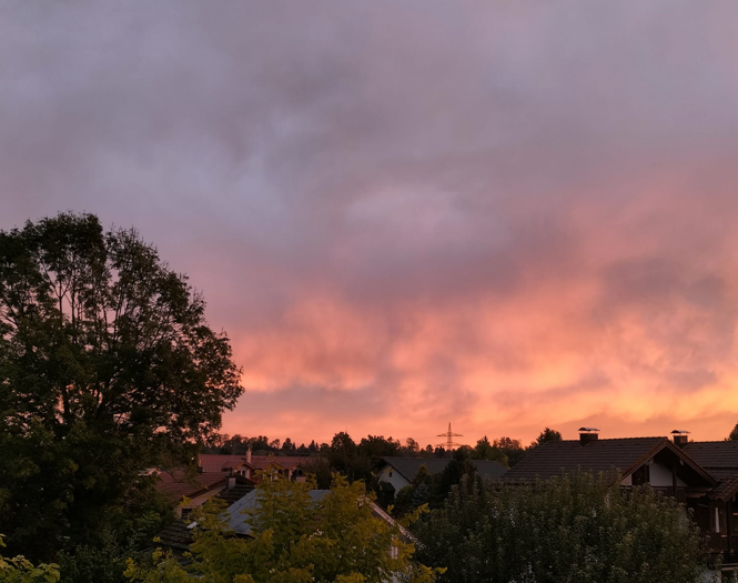 Sonnenaufgang in Rosenheim