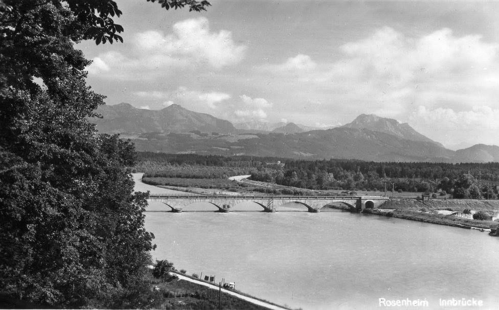 Eisenbahnbrucke in Rosenheim im Jahr 1942