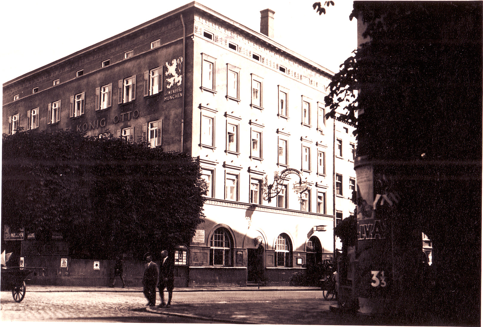 Gasthof König Otto in Rosenheim im Jahr 1933