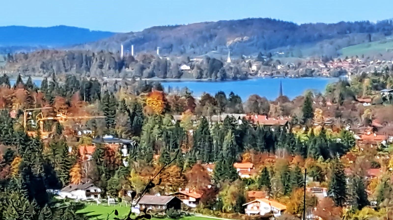 Blick auf den Schliersee in Miesbach