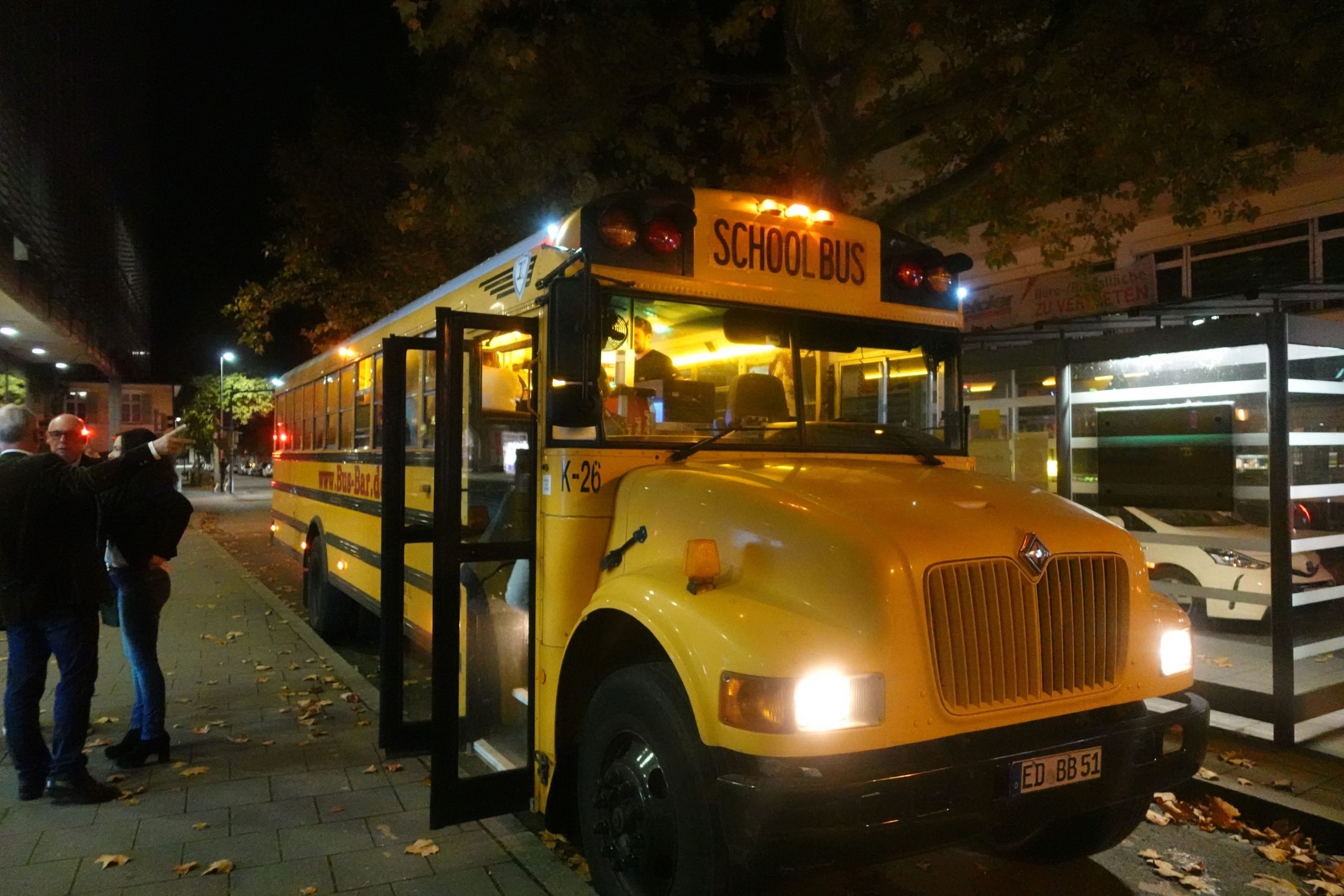 Amerikanischer Schulbus als gelber Partybus in Rosenheim