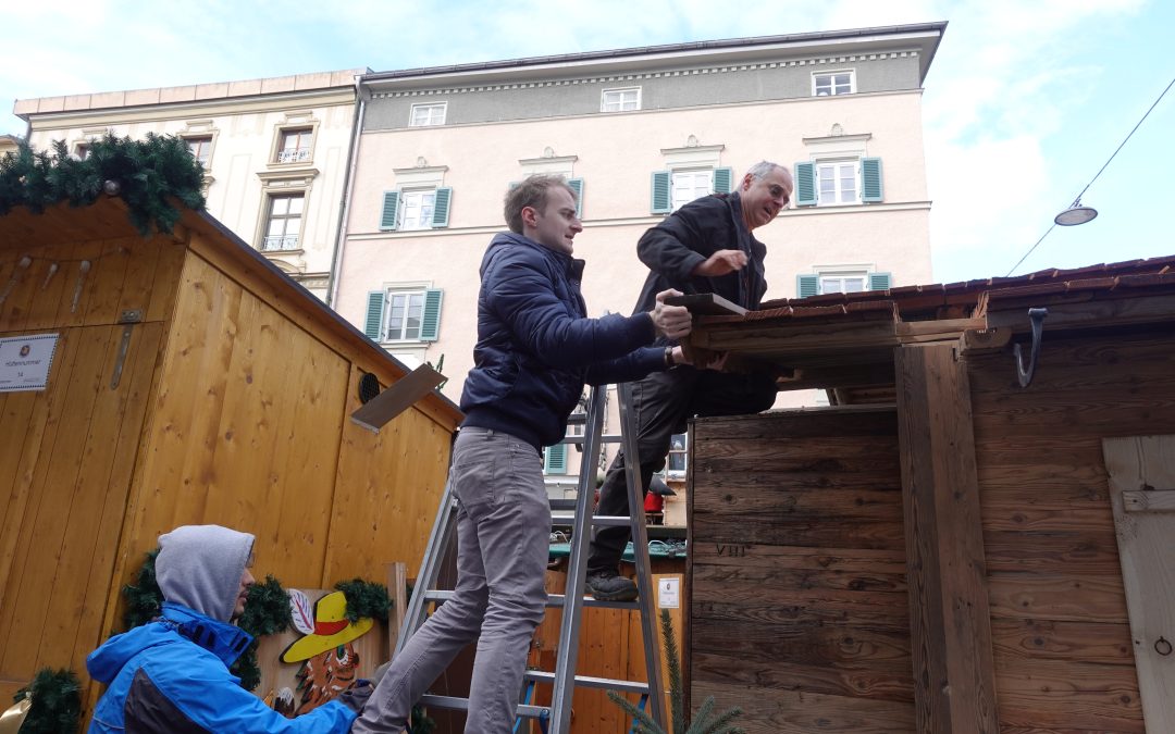 Rosenheimer Christkindlmarkt wird abgebaut