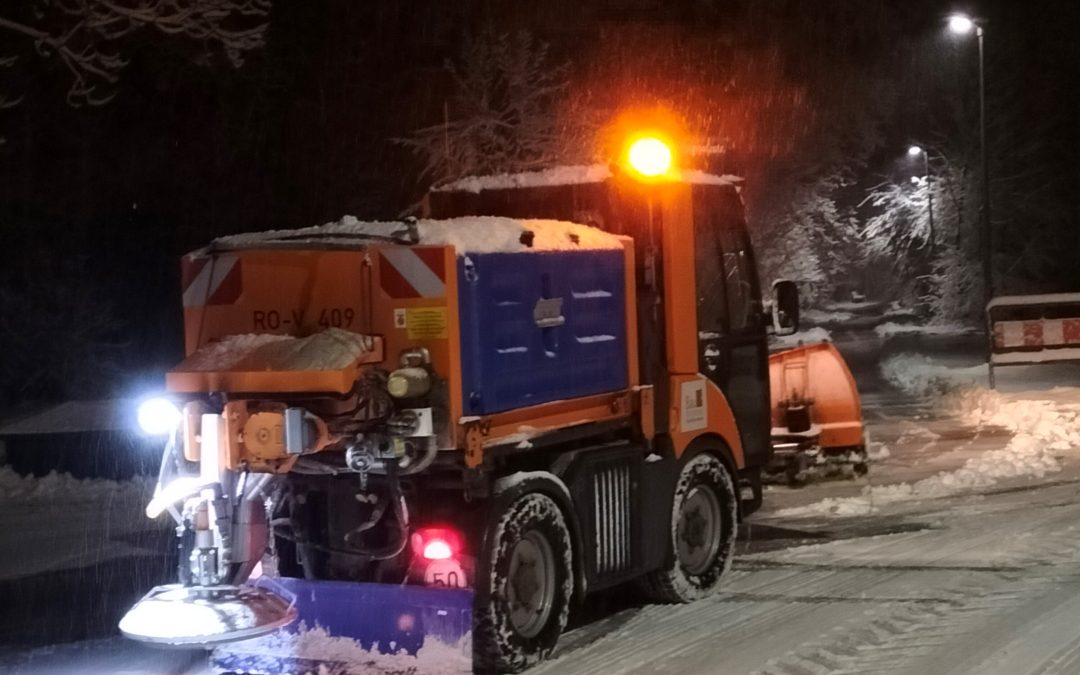 Viel zu tun für Schneeräumer