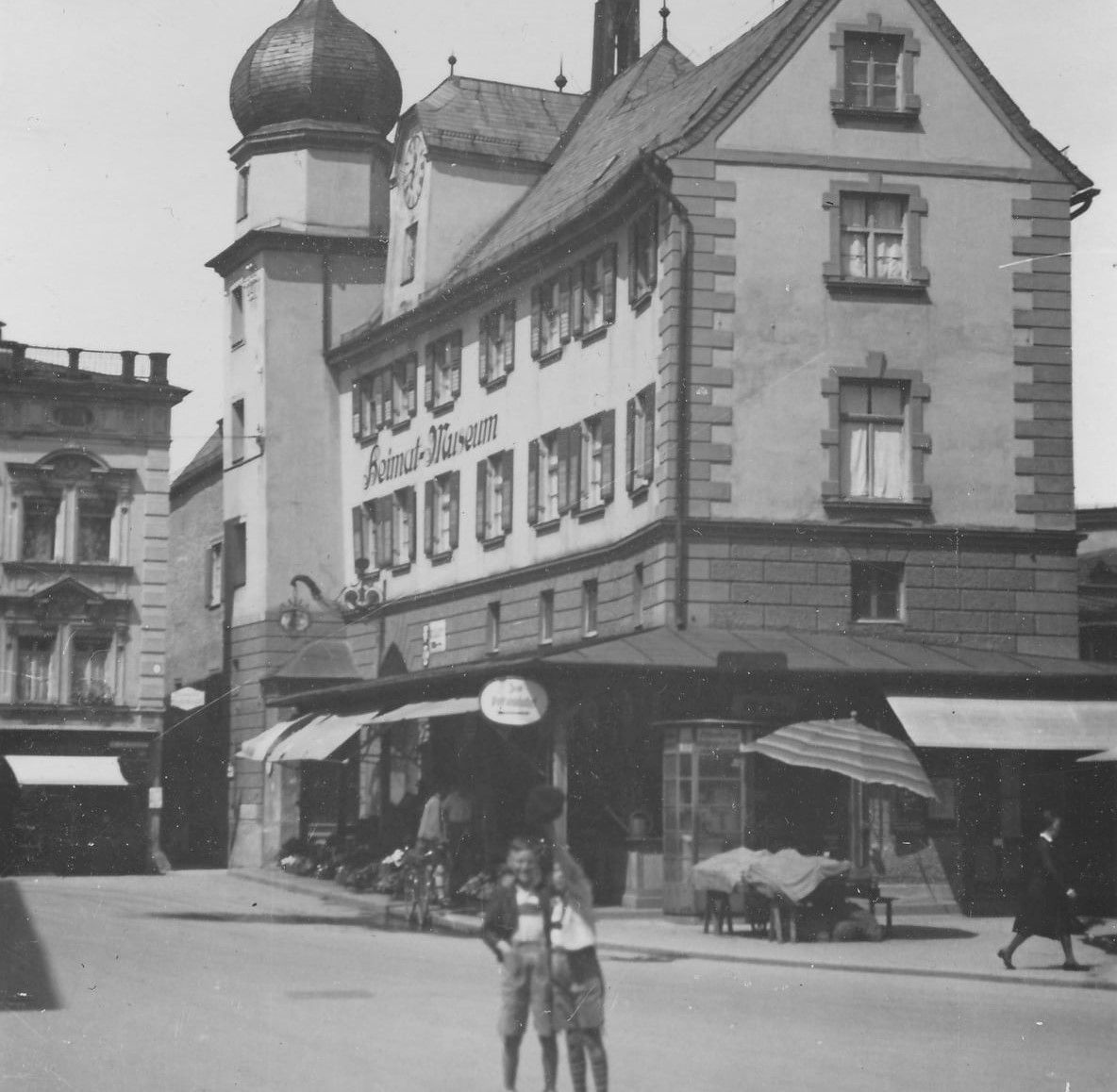 Mittertor in Rosenheim in den 1950er Jahren