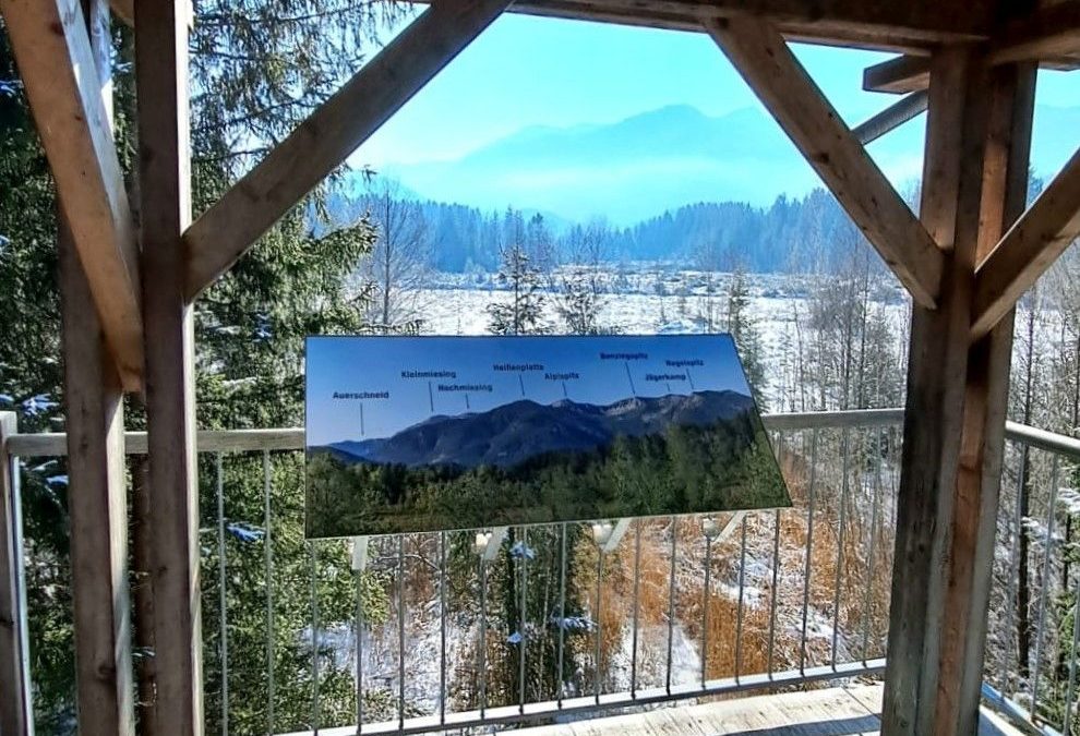 Panoramablick in Berge und Filzen