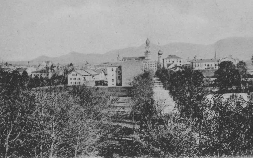 Heilig-Geist-Straße, Rosenheim, um 1900