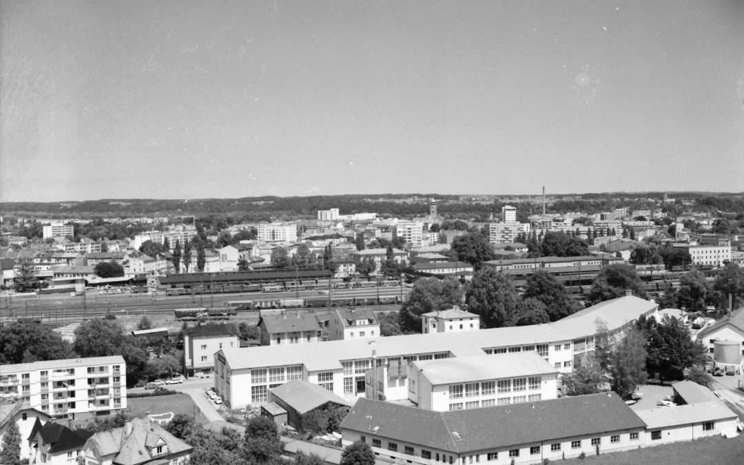 Stadt Rosenheim, Panorama-Foto, 1973