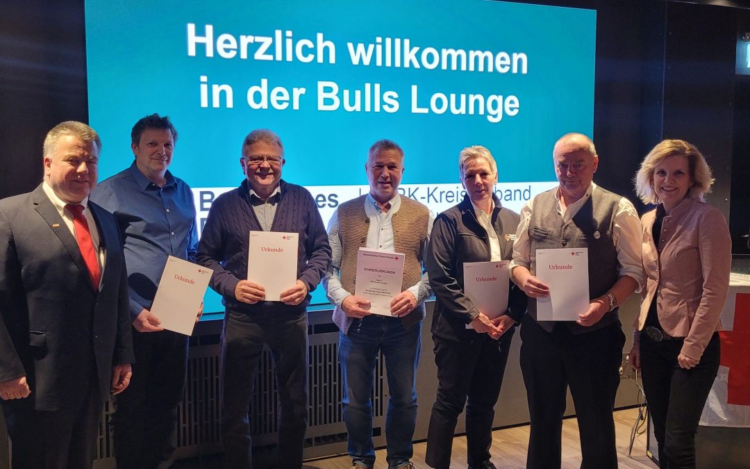 BRK ehrt langjährige Mitarbeiter