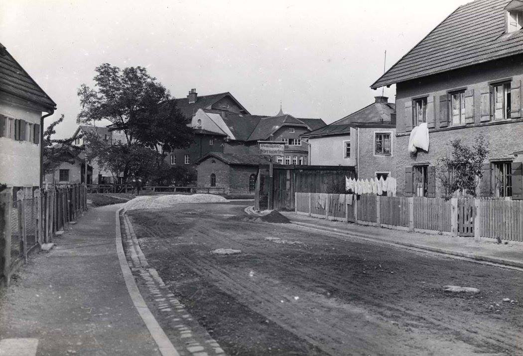 Kufsteiner Straße in Rosenheim in der Zeit um 1910