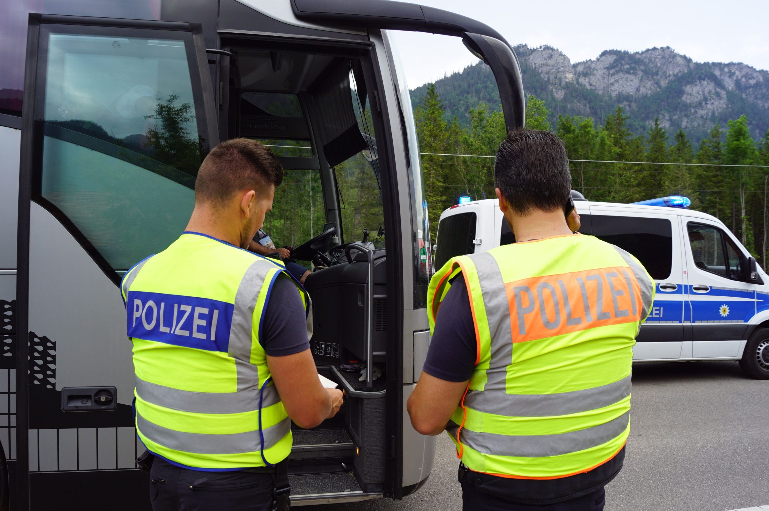 Kontrolle der Bundespolizei an der Autobahn. Foto: Symbolfoto Bundespolizei