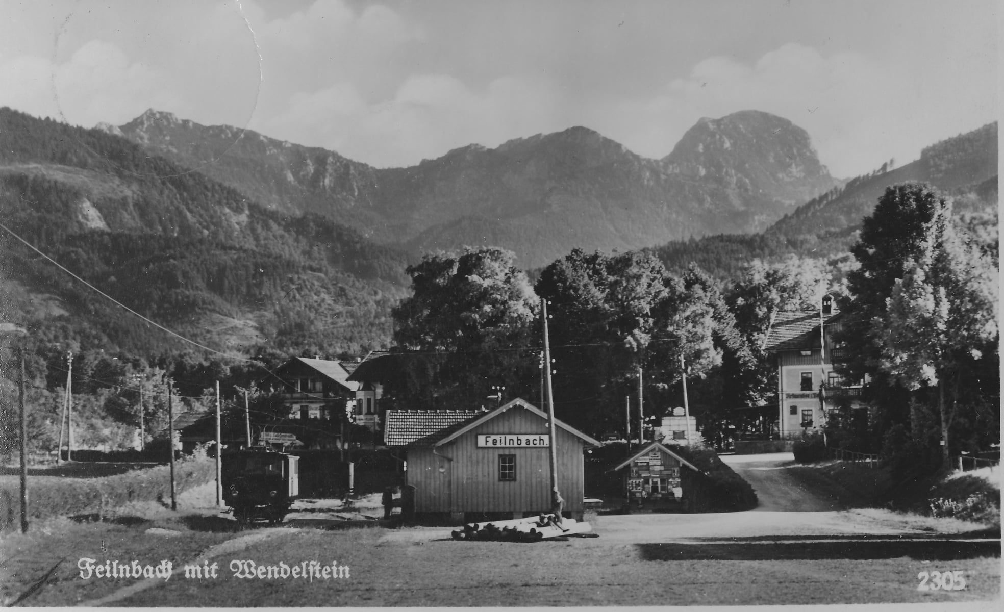Bahnhof Feilnbach im Landkreis Rosenheim im Jahr 1941