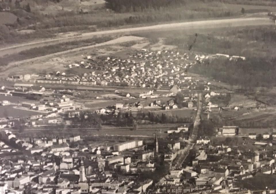 Rosenheim, Luftbild, 1964