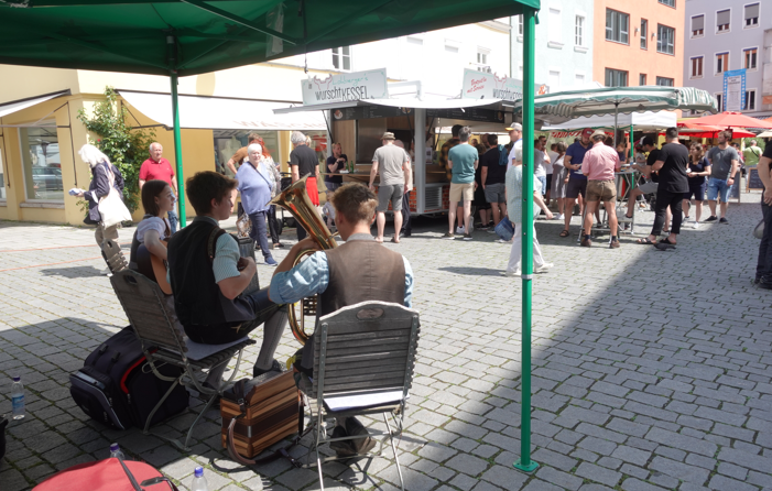 Musik am Grünen Markt in Rosenheim. Foto: Archiv: Innpuls.me
