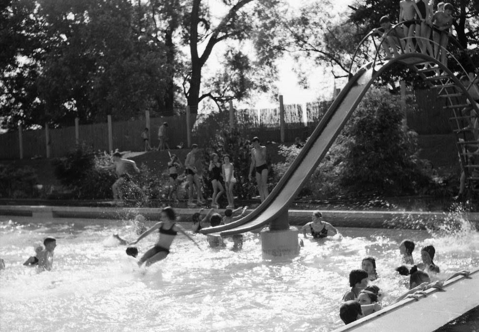 Schwimmbad, Rosenheim, 1968