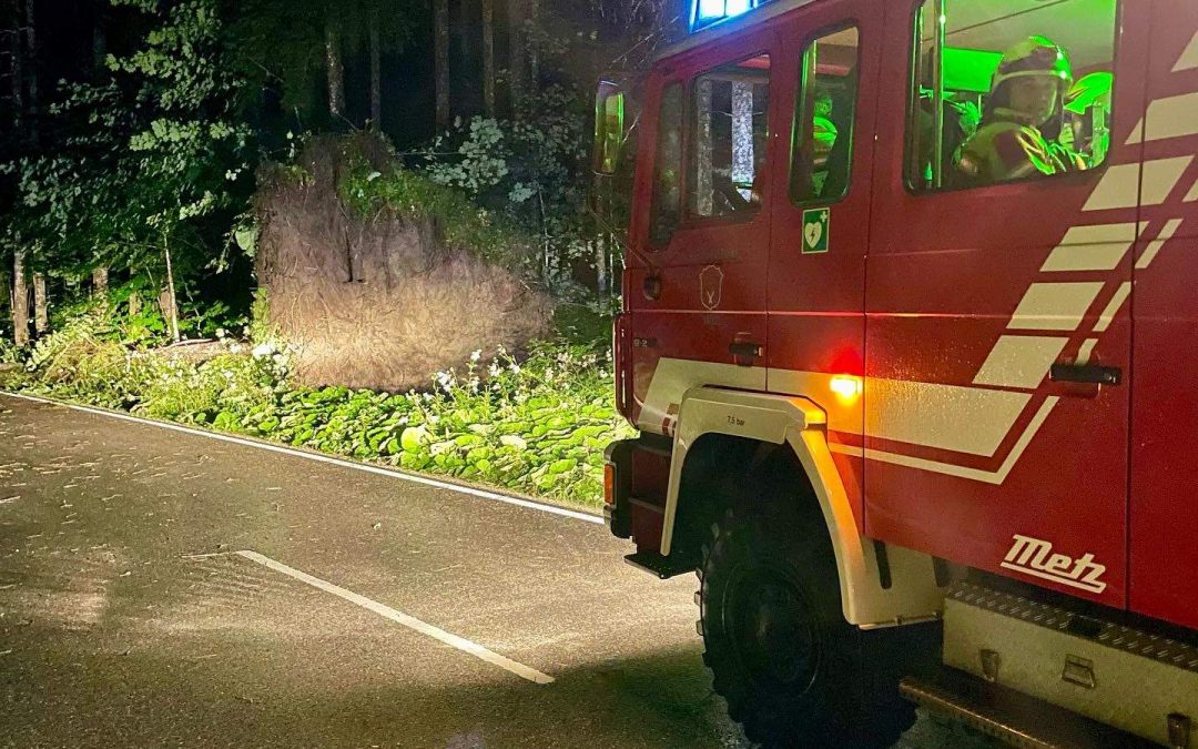 Rund 250 Unwettereinsätze im Landkreis Traunstein