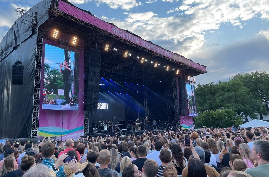 Toby Beard als Support von Santana beim Rosenheimer Sommerfestival