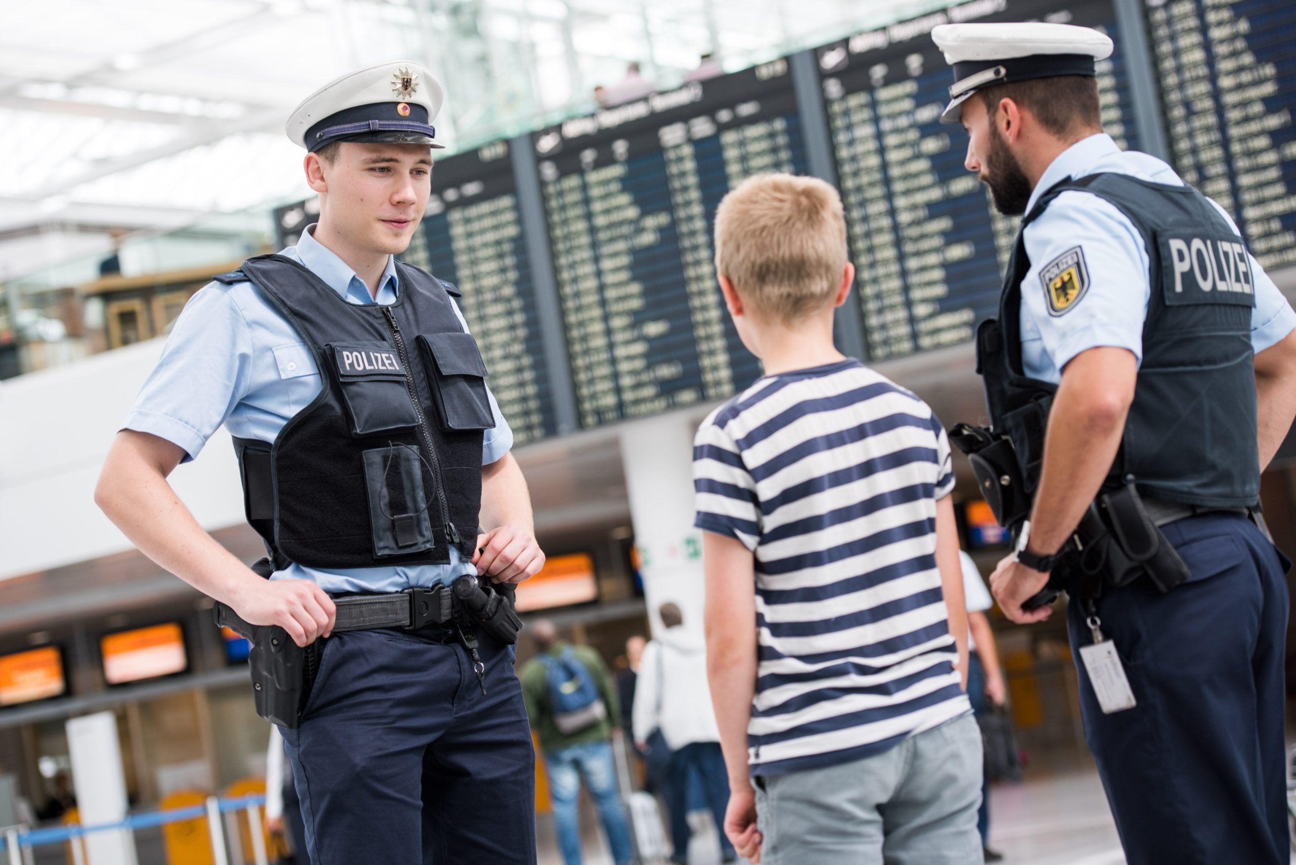 Bundespolizisten am Flughafen München. Foto: Symbolfoto Bundespolizei