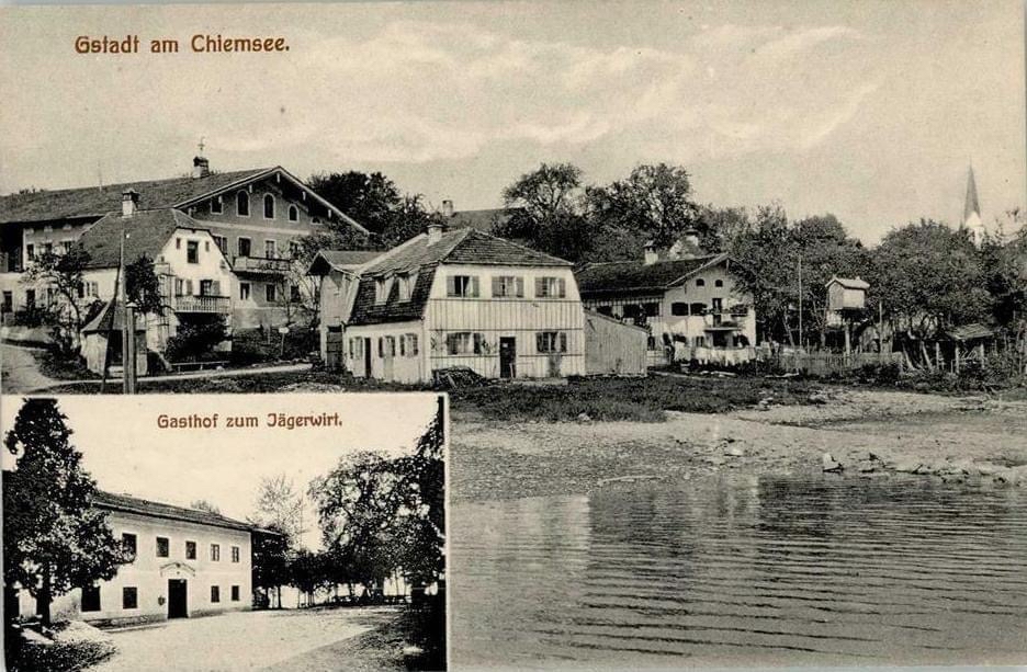Gstadt am Chiemsee im Jahr 1910. Foto: Archiv Herbert Borrmann