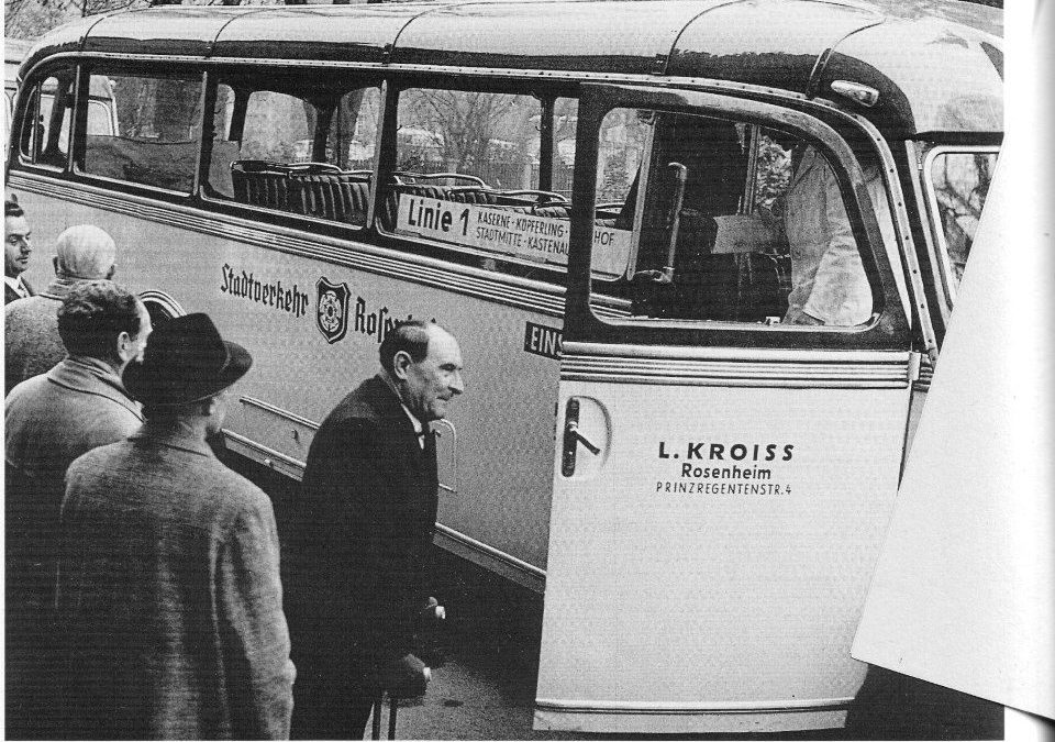Stadtbus Rosenheim, Eröffnung, 1959