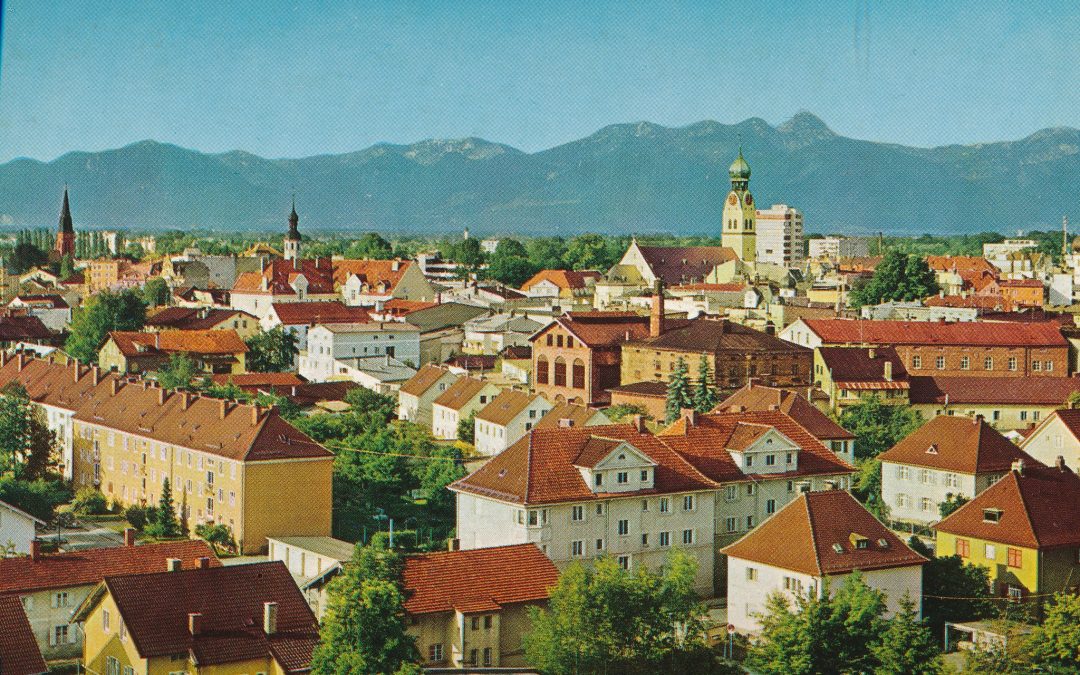 Rosenheim, Luftaufnahme, 1970er