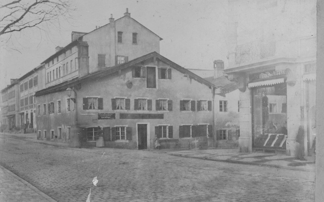 Münchner Straße, Rosenheim, ca. 1900