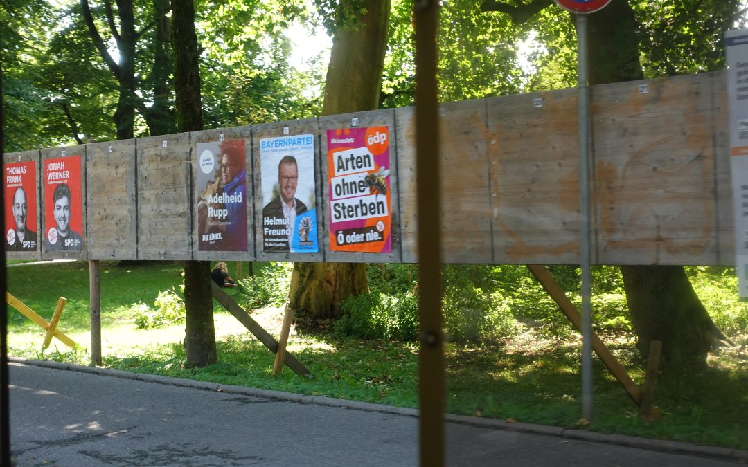 Wahlplakate in Rosenheim beschädigt